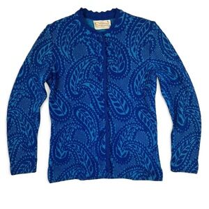 Catalina Blue Paisley Women's Cardigan
